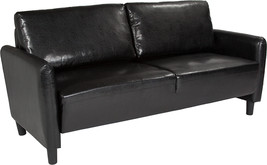Black Leather Sofa SL-SF919-3-BLK-GG - £375.18 GBP