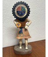 16” Large Signed Katsina Kachina Sun Face Hand Carved Stone Native Ameri... - $335.64 CAD