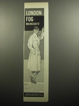 1957 London Fog Maincoats Advertisement - Trench - £14.44 GBP