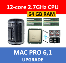 Apple Mac Pro 6.1 Late 2013 2.7GHz 12-Core CPU Processor+64GB RAM Memory Upgrade - £2,999.35 GBP