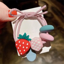 Fashion Lovely Cute Hair Accessories Fruit Hair Ring High Elastic Hair R... - £7.32 GBP