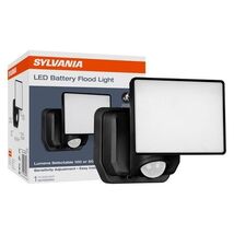 Sylvania Motion-Sensing Battery Powered LED Black Security Floodlight 66946 - $28.95