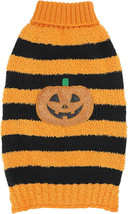 Pumpkin Dog Cat Sweater Halloween Turtleneck Dog Knitwear Pet Costume X-... - $6.71