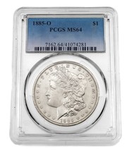 1885-O Argent Morgan Dollar Classé Par PCGS Comme MS-64 - $155.91