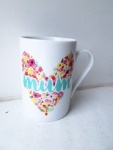 Mum With Love White Mug Novelty Mothers Day Gift Present - £7.79 GBP