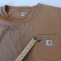 Carhartt K87 BRN Men's Brown Cotton Short Sleeve T-Shirt Size 4XL Chest 64" image 4