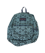 Jansport Backpack Bag High Stakes Multi Pocket Teal Navy Blue - $12.85