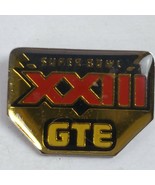 1989 Super Bowl XXIII Football Pin Bengals 49ers GTE Collectible - $15.15