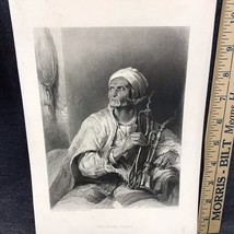 &quot;The Hooka-Badar&quot;  Steel engraving Selmar Hess Late 1800s 8&quot;x11&quot; - £7.84 GBP