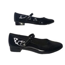 American Ballet Theatre Black Tap Dance Shoes Girl&#39;s Size 13.5 - £11.87 GBP