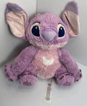 Disney Lilo &amp; Stitch Angel Pink Purple Plush Stuffed Animal Toy Approx 16” - £11.95 GBP