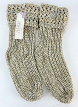 Gilligan &amp; O&#39;Malley™ Woven Slipper Socks Cozy Sweater Socks, Almond, One... - $6.99
