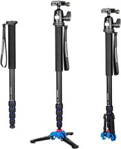 Koolehaoda Camera Aluminum Monopod With Three Ft\. Stand Support Base And, Inch. - £64.47 GBP