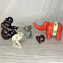 Elephant Figurine Lot Statue Decorative   - $23.36