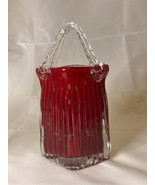 Vintage Elegant Red Glass Handled Purse - $33.95 CAD