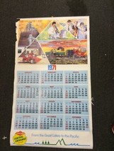 1970 1971 2 sided wall calendar Farmers Union Central Exchange Co-op 39&quot;... - £31.96 GBP