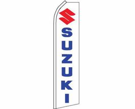 K&#39;s Novelties Suzuki White &amp; Blue Advertising Advertising Feather Advertising Fl - £19.19 GBP