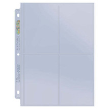 Box of 100 Ultra Pro Platinum Series Pages 4-Pocket - £26.93 GBP