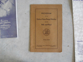 Vintage 1934 Booklet NRA Program of Home Range Matches - £17.40 GBP