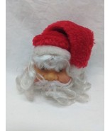 Vintage Santa Clause Head Christmas Holiday Decor 4&quot; - £11.10 GBP