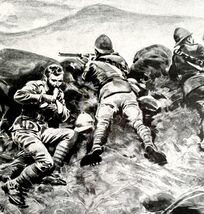 British And Germans Fight In Africa WW1 Print 1917 Mount Kilimanjaro SmDwC6 - $29.99