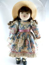 Handmade Doll petit point face 18&quot; Beautifuly handcrafted - £43.51 GBP
