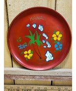 Vintage 8&quot; Painted 1960&#39;s Hawaii State Plastic Collector Souvenir Plate ... - $27.73 CAD