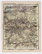 1930 Original Vintage Map Of Upper Austria / Linz Steyr - £13.39 GBP