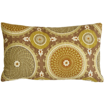 Bohemian Medallion Mulberry 12x20 Throw Pillow, Complete with Pillow Insert - £33.53 GBP