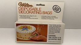 Vtg Wilton Disposable Decorating Bags 2 Dozen 12” Bags  - $8.86