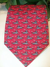 Vineyard Vines Silk Neck Tie Necktie Unisex Dog Labrador Retriever Red L... - £29.11 GBP