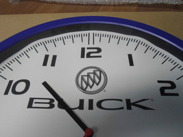 Wall Clock Buick Regal LaCrosse Enclave Licensed GM Blue White Quartz WA... - $15.18