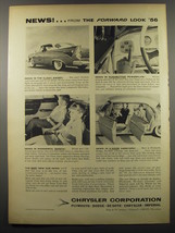 1955 Chrysler Corporation Ad - News!.. from the Forward look &#39;56 - $18.49