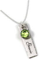 Collection Single Edge-Hammered Personalized Charm - $74.91
