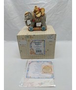 Cherished Teddies Elephant Trunk Full Of Bear Hugs Circus Elephant Figure - $20.84 CAD