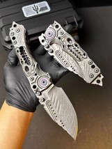 HQ Heavy Folding Volcano Flame Island Tactical Folding Knife - $332.64