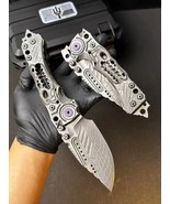 HQ Heavy Folding Volcano Flame Island Tactical Folding Knife - $6,227.04 MXN