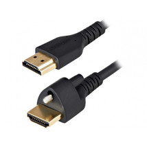 Startech.Com HDMM2MLS 6.6FT Hdmi Cable With Locking Screw Secure Connector 4K 60 - £41.95 GBP