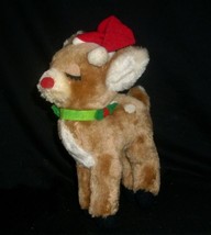 8&quot; Vintage 1974 Dakin Christmas Reindeer Brown Deer Stuffed Animal Plush Toy - £18.98 GBP