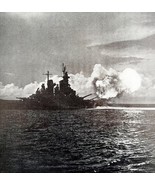 16 Inch Rockets Battleship Missouri Strike 1945 WW2 Photo Print Military... - €34,32 EUR