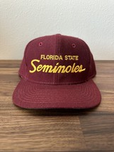 EUC Florida State Seminoles FSU Snapback Hat Sports Specialties Script Vintage - £160.35 GBP