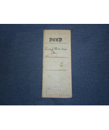 Vintage Old Deed  Weida and Germen   Lehigh Co.May 17  1889 - $25.00