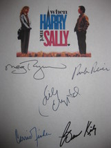 When Harry Met Sally Signed Film Movie Screenplay Script X5 Carrie Fisher autogr - £15.72 GBP