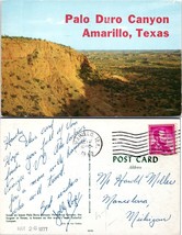 Texas Amarillo Palo Duro Canyon View Postcard Posted 1962 VTG Postcard - £7.02 GBP