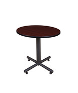 Regency 30 in. Kobe Round Breakroom Table Mahogany - $5,756.12 MXN