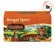 3x Boxes Celestial Seasonings Bengal Spice Herbal Tea | 20 Bags Each | 1.7oz - £17.06 GBP