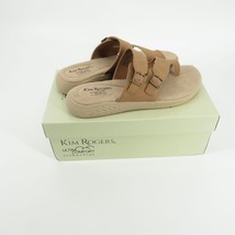 Kim Rogers Pierra Toe Loop Ultra Comfort Tan Sandals 8.5 New In Box - £24.92 GBP