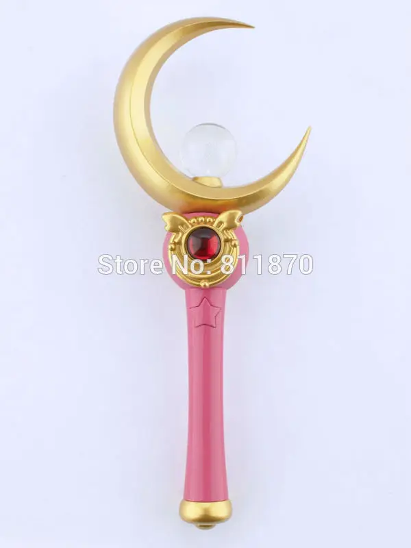 Cosplay Sailor Moon Tsukino Proplica Moon Magic Wand Stick Garage Kits Toys - £90.07 GBP