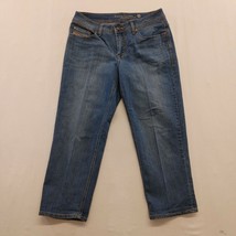 Faded Glory Women&#39;s Cropped Jeans Size 10 Stretch  Mid Rise Denim  - $7.92