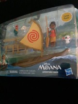 DISNEY MOANA Adventure Canoe PlaySet w/ Moana HeiHei Pua and The Canoe V... - £22.75 GBP